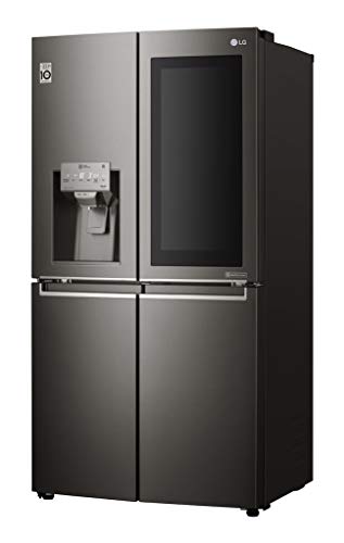 LG GMX936SBHV amerikanischer Kühlschrank, freistehend, 571 l, A+ – amerikanische Kühlschrank, Schwarz, französische Tür, LED, Tür-Tür, Stahl)